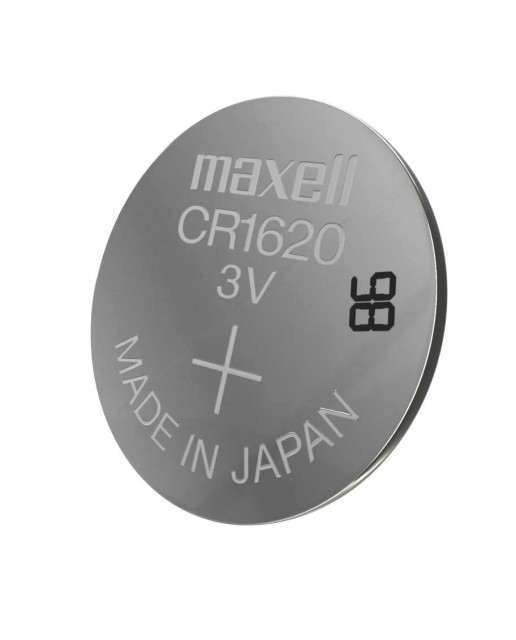 5 Piles Bouton CR1620 Lithium 3V 78mAh Maxell